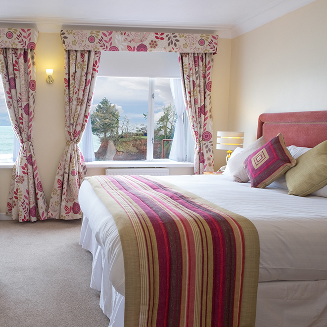 Sea-view room at Livermead Cliff Hotel in Torquay