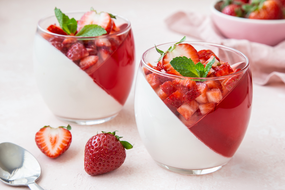Fresh strawberry desserts