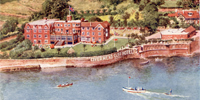 Livermead Cliff Hotel aerial photo from 60's